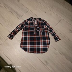 16 Classic Kids Plaid Button-Down Shirt - Red and Black